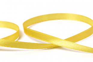 Лента атласная 6 мм ( 1/ 4 ") " Gamma" №020 желтый