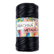 Пряжа ARACHNA " METALLICA" 100% полиэстер 4 * 115 г ± 10 г 50 м №01 черный. Цена за упаковку 4 шт