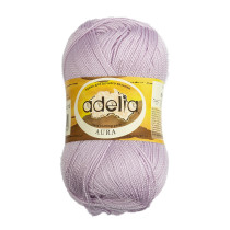 Пряжа ADELIA " AURA" 100% акрил 10 * 50г 250 м №010 св. сиреневый. Цена за упаковку 10 шт