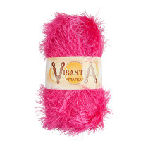 Пряжа VISANTIA " TRAFKA" 100% полиэстер 5 * 100 г 150 м №0021 темно- розовый. Цена за упаковку 5 шт