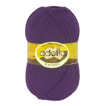 Пряжа ADELIA " RACHEL" 90% шерсть, 10% полиэстер 5 * 100 г 400 м №12 фиолетовый. Цена за упаковку 5 шт