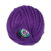 Пряжа ПНК Кирова " Ирис" 100% мерсеризованный хлопок 25 г 150 м №2212 фиолетовый. Цена за упаковку 20 шт