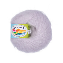 Пряжа ALPINA " GRACE" 72% супер кид мохер, 28% шелк 4 * 25 г 210 м №04 св. сиреневый. Цена за упаковку 4 шт