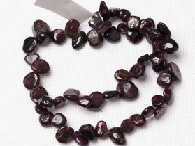 Бусины Гранат галтовка (бабочка) 5-3 мм