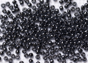 Бисер Япония круглый 11/0 250г 0081 тёмно-серый