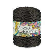 Пряжа ARACHNA " Cord Classic" 100% полиэфир 3 * 200 г ± 10 г 100 м №06 т. серый. Цена за упаковку 3 шт