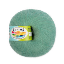 Пряжа ALPINA " MEGHAN" 73% кид мохер, 27% нейлон 4 * 50г 390 м №22 св. бирюзовый. Цена за упаковку 4 шт