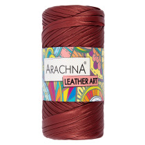 Пряжа ARACHNA " LEATHER ART" 100% полиэстер 4 * 160 г ± 10 г 50 м №07 т. красный. Цена за упаковку 4 шт