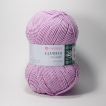 Пряжа Пехорская ПТ " Удачная" 50% шерсть, 50% акрил 100 г 250 м №389 св. фиалка. Цена за упаковку 5 шт
