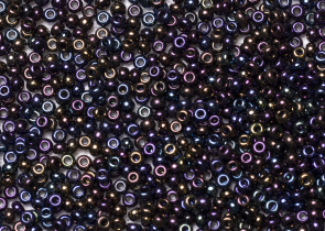 Бисер Чехия круглый 10/0 500г 59205 чёрный/меланж
