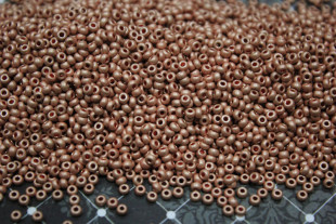 Бисер Чехия круглый 10/0 50г 18589m медный матовый