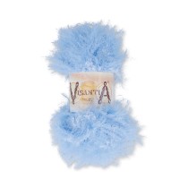 Пряжа VISANTIA " KUZU" 70% полиэстер, 30% нейлон 5 * 100 г 55 м №03 св. голубой. Цена за упаковку 5 шт