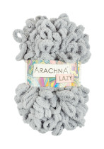 Пряжа ARACHNA "LAZY" 100% микрополиэстер 5 * 100 г 8.5 м №02 св.серый. Цена за упаковку 5 шт