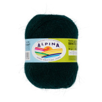 Пряжа ALPINA " WHITE RABBIT" 55% пух кролика, 45% нейлон 10 * 50г 300 м №214 т. зеленый. Цена за упаковку 10 шт