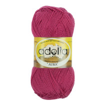 Пряжа ADELIA " AURA" 100% акрил 10 * 50г 250 м №050 малиновый. Цена за упаковку 10 шт