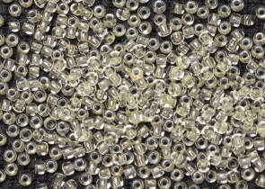 Бисер Япония круглый 11/0 250 г 2721 желтый/ярко-зеленый, светящийся в темноте