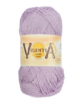 Пряжа VISANTIA " LUXE new" 85% вискоза, 15% люрекс 5 * 100 г 240 м №05 св. фиолетовый. Цена за упаковку 5 шт