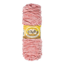Пряжа ADELIA " DOLLY VELOUR" 100% микрополиэстер 5 * 100 г 93 м №04 пудровый. Цена за упаковку 5 шт