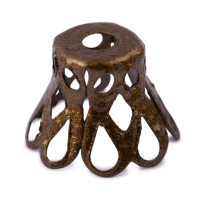 " Zlatka" Розетка для бус DC- 005/ 5 8 мм ± 2 мм 5 шт №04 под бронзу