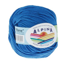Пряжа ALPINA " RENE" 100% мерсеризованный хлопок 10 * 50г 105 м №220 яр. синий. Цена за упаковку 10 шт