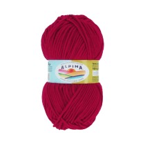Пряжа ALPINA " MARTA" 100% тактифил 5 * 100 г 120 м №021 красный. Цена за упаковку 5 шт