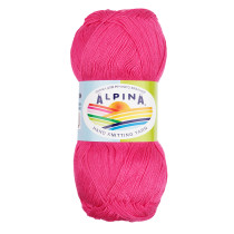 Пряжа ALPINA " VIVEN" 100% бамбук 10 * 50г 405 м №14 яр. розовый. Цена за упаковку 10 шт