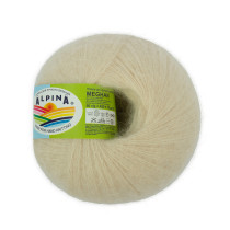 Пряжа ALPINA " MEGHAN" 73% кид мохер, 27% нейлон 4 * 50г 390 м №19 св. св. бежевый. Цена за упаковку 4 шт