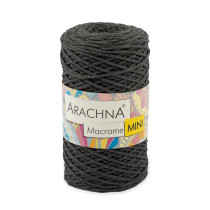 Пряжа ARACHNA " Macrame Mini" 80% хлопок, 20% полиэстер 4 * 250г 200 м №43 т. серый. Цена за упаковку 4 шт