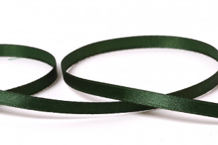 Лента атласная 6 мм ( 1/ 4 ") " Gamma" №036 т- изумрудный