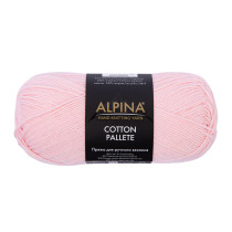 Пряжа ALPINA "COTTON PALLETE" 50% хлопок, 50% акрил 10 * 50г 205 м №13 св.розовый. Цена за упаковку 10 шт