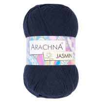 Пряжа ARACHNA "JASMIN" 80% хлопок, 20% полиэстер 5 * 100 г 250 м №113 т.синий. Цена за упаковку 5 шт