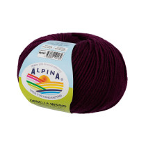 Пряжа ALPINA " ORNELLA MERINO" 100% мериносовая шерсть 10 * 50г 125 м №361 сливовый. Цена за упаковку 10 шт