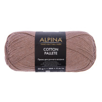 Пряжа ALPINA "COTTON PALLETE" 50% хлопок, 50% акрил 10 * 50г 205 м №07 св.коричневый. Цена за упаковку 10 шт