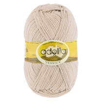Пряжа ADELIA " JESSICA" 67% шерсть, 33% полиэстер 5 * 100 г 260 м №17 св. бежевый. Цена за упаковку 5 шт