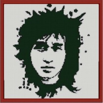 "Виктор Цой" Рисунок на ткани