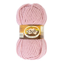 Пряжа ADELIA " RUSLANA" 75% акрил, 25% шерсть 5 * 100 г 100 м №07 античная роза. Цена за упаковку 5 шт