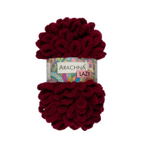Пряжа ARACHNA "LAZY" 100% микрополиэстер 5 * 100 г 8.5 м №14 вишневый. Цена за упаковку 5 шт