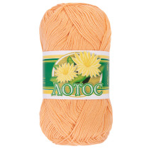 Пряжа ПНК Кирова " Лотос" 100% мерсеризованный хлопок 100 г 250 м №0604 ( 015) розово- персиковый. Цена за упаковку 8 шт