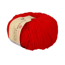 Пряжа Пехорская ПТ " Детский каприз теплый" 50% мериносовая шерсть, 50% фибра 50 г 125 м №006 красный. Цена за упаковку 10 шт