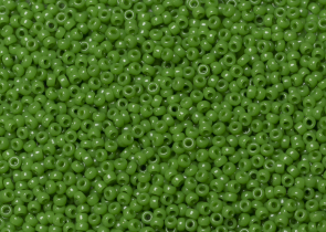 Бисер Япония MIYUKI Seed Beads 15/0 100г 0411 нефритовый зелёный непрозрачный