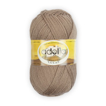 Пряжа ADELIA " LUCAS" 70% шерсть, 30% акрил 5 * 100 г 218 м №15 бежевый. Цена за упаковку 5 шт