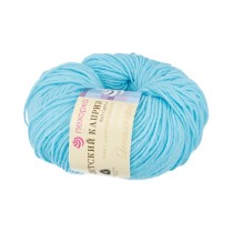 Пряжа Пехорская ПТ " Детский каприз" 50% мериносовая шерсть, 50% микрофибра 50 г 225 м №222 голубая бирюза. Цена за упаковку 10 шт