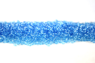 Бисер Япония круглый 11/0 250 г 0003 аквамарин, прозрачный