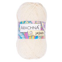 Пряжа ARACHNA "JASMIN" 80% хлопок, 20% полиэстер 5 * 100 г 250 м №24 натуральный. Цена за упаковку 5 шт