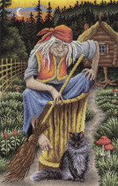 Набор для вышивания "PANNA" " Золотая серия" VS- 0801 ( ВС- 0801 ) " Баба - Яга" 