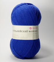 Пряжа Пехорская ПТ " Австралийский меринос" 95% мериносовая шерсть, 5% акрил 100 г 400 м №491 ультрамарин. Цена за упаковку 5 шт