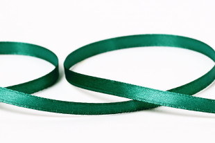 Лента атласная 6 мм ( 1/ 4 ") " Gamma" №016 изумруд