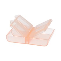  Контейнер для бисера пластик T- 34 оранжевый\ прозрачный