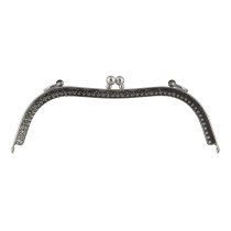 " Gamma" FER- 08 Застежка для сумки " фермуар" 22 x 7. 5 см 1 шт. №01 под серебро