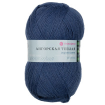 Пряжа Пехорская ПТ " Ангорская теплая" 60% акрил, 40% шерсть 100 г 480 м №256 св. джинса. Цена за упаковку 5 шт